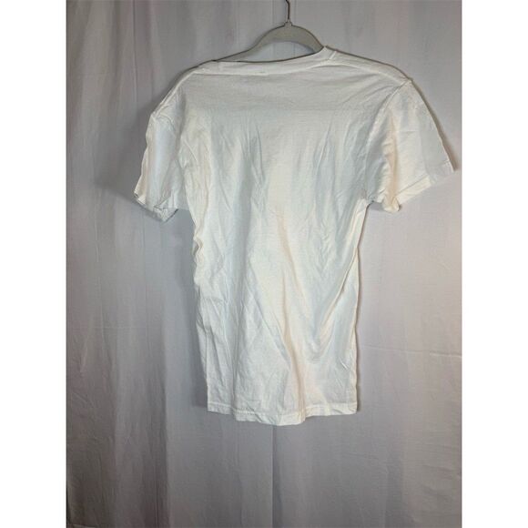 M&O Gold T-Shirt Unisex Size S White Graphic Dachshund Hearts Valentine - Picture 8 of 10